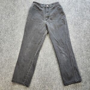 Vintage Lawman Western Jeans Womens‎ 7 Black Tapered High Rise Bareback 90s